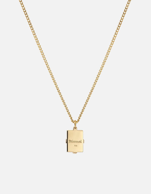 Miansai Necklaces Lennox Cornelian Necklace, Gold Vermeil