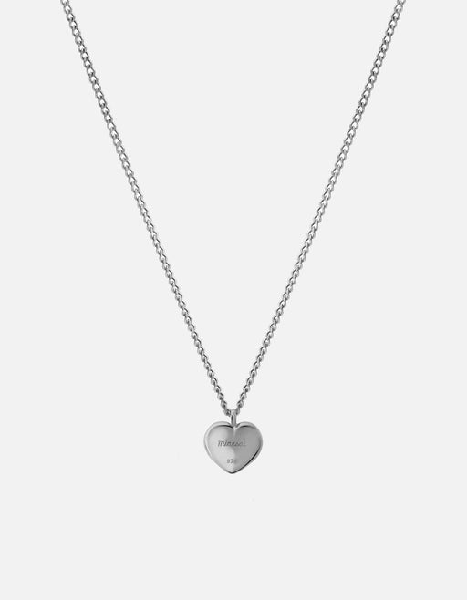 Miansai Necklaces Carino Heart Necklace, Sterling Silver