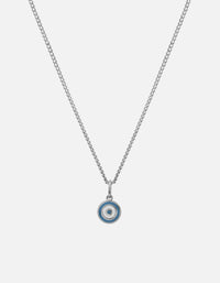 Miansai Necklaces Ojos Necklace, Sterling Silver/Sky Blue Sky Blue / 21 in. / Monogram: No