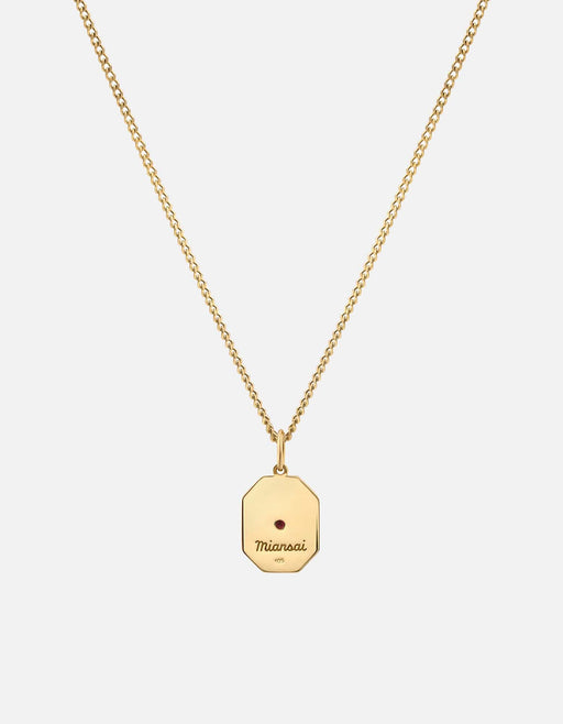 Miansai Necklaces Umbra Garnet Necklace, Gold Vermeil/Red