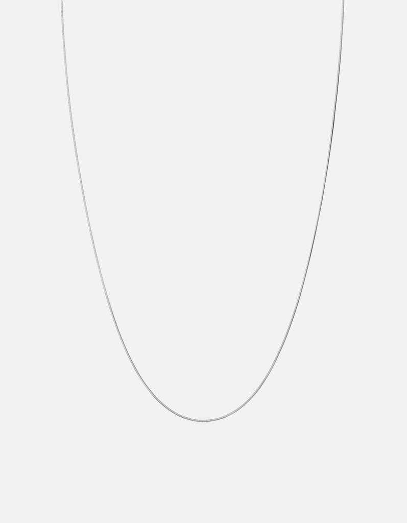 Miansai Necklaces Lynx Chain Necklace, Sterling Silver Polished Silver / 21 in.