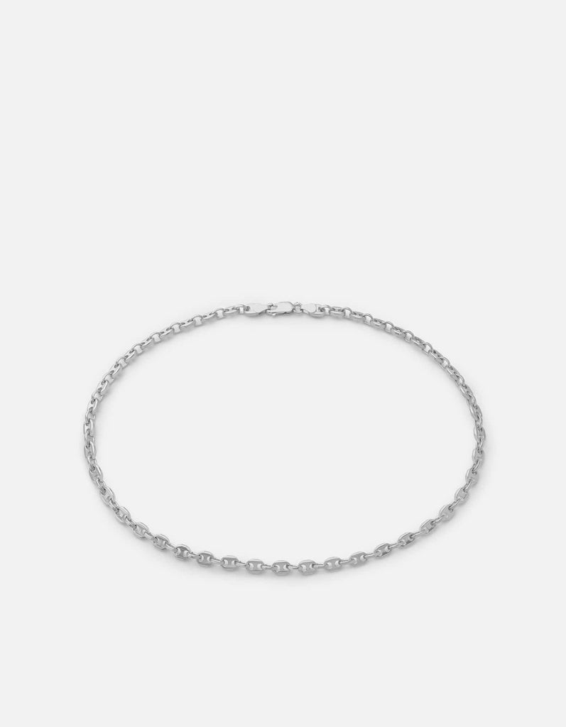 Miansai Necklaces Pyper Link Puff Choker, Sterling Silver Polished Silver / 15 in.