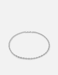 Miansai Necklaces Pyper Link Puff Choker, Sterling Silver Polished Silver / 15 in.