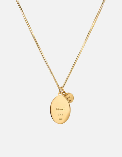Miansai Necklaces Dawn Necklace, Gold Vermeil/Black