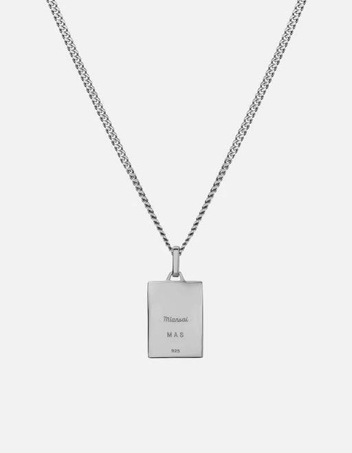 Miansai Necklaces Enzo Necklace, Sterling Silver/Black