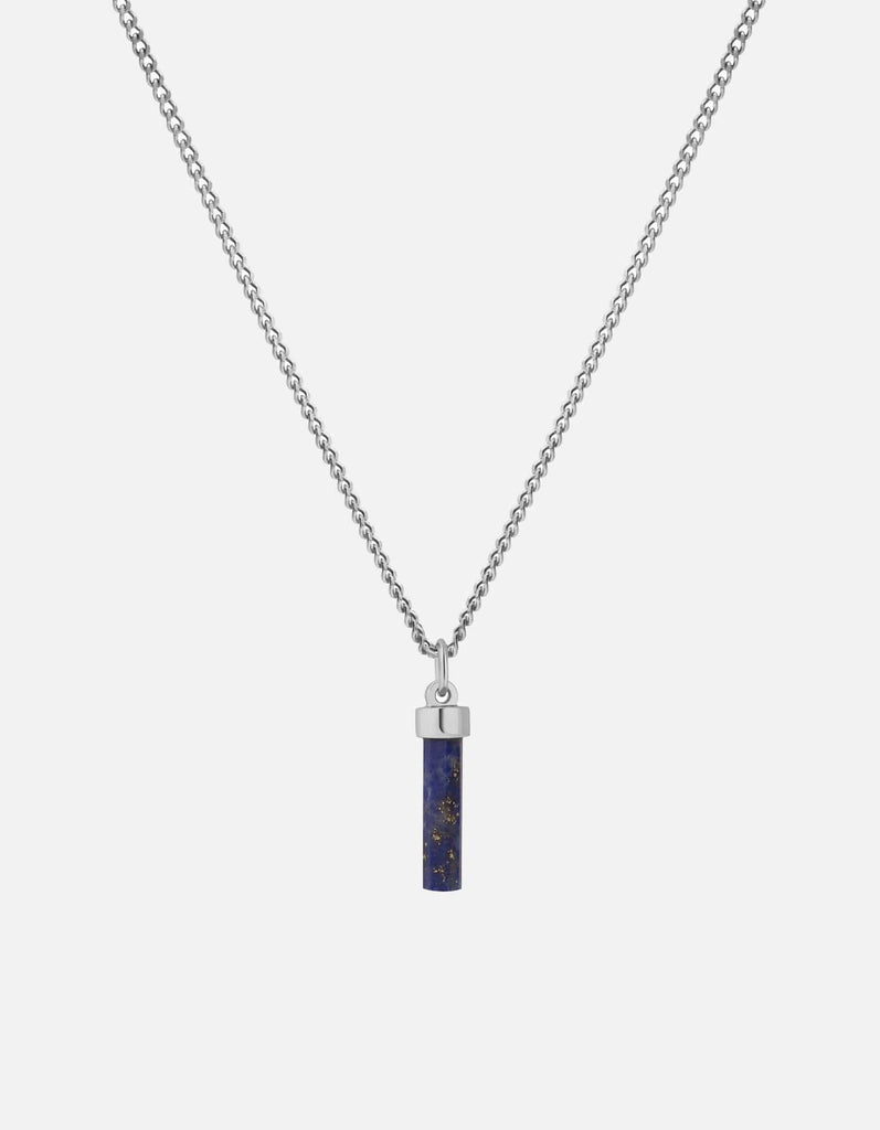 Miansai Necklaces Remi Lapis Necklace, Sterling Silver Blue / 21 in.