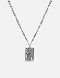 Miansai Necklaces Luma Agate Necklace, Sterling Silver Green / 21 in.