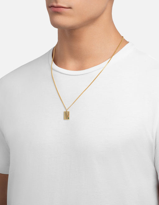Miansai Necklaces Luma Agate Necklace, Gold Vermeil