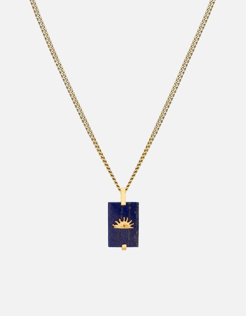 Miansai Necklaces Sol Lapis Necklace, Gold Vermeil Blue / 24 in.