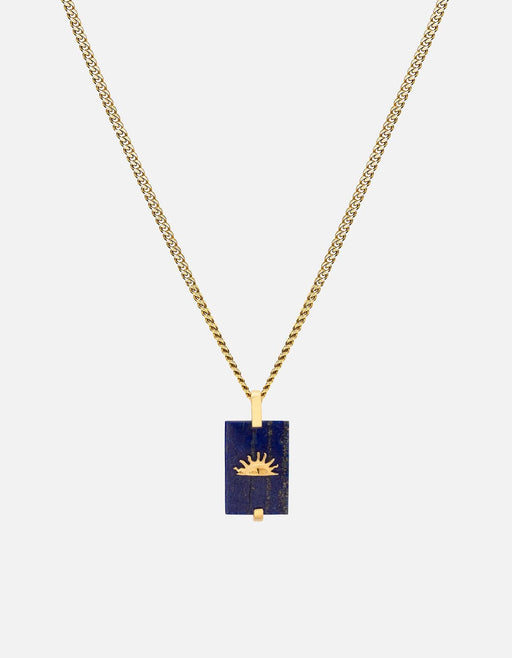 Miansai Necklaces Sol Lapis Necklace, Gold Vermeil Blue / 24 in.