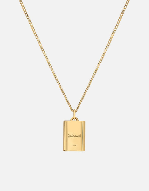 Miansai Necklaces Delano Agate Necklace, Gold Vermeil