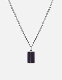 Miansai Necklaces Duo Lapis Pendant Necklace, Sterling Silver Blue / 21 in.