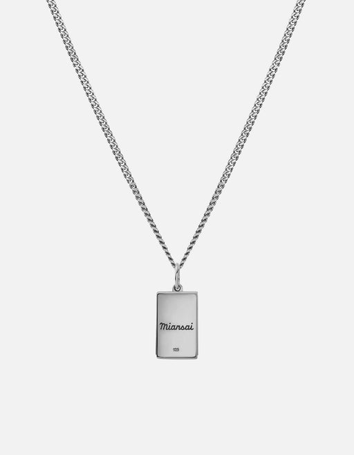 Miansai Necklaces Duo Lapis Pendant Necklace, Sterling Silver Blue / 21 in.