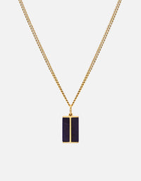 Miansai Necklaces Duo Lapis Pendant Necklace, Gold Vermeil Blue / 21 in.