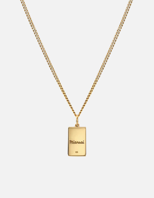 Miansai Necklaces Duo Lapis Pendant Necklace, Gold Vermeil Blue / 21 in.