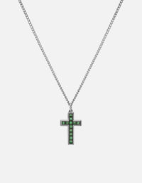 Miansai Necklaces Kruse Agate Necklace, Sterling Silver Green / 24 in.