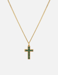 Miansai Necklaces Kruse Agate Necklace, Gold Vermeil Green / 24 in.