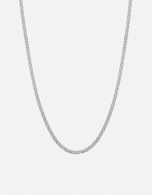 Miansai Necklaces Track Chain Necklace, Sterling Silver Polished Silver / 22in.