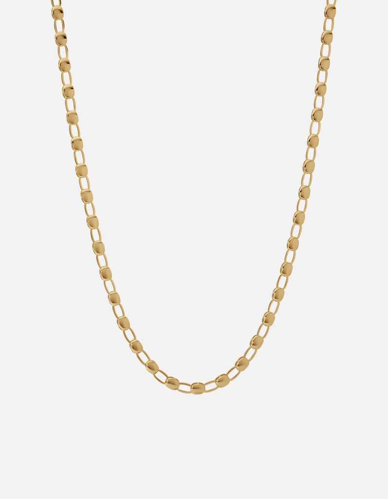Miansai Necklaces Ward Chain Necklace, Gold Vermeil Polished Gold / 21in.