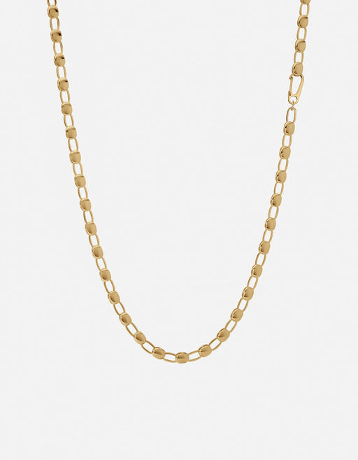 Miansai Necklaces Ward Chain Necklace, Gold Vermeil Polished Gold / 21in.