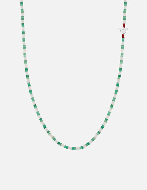 Miansai Necklaces Kai Agate Necklace, Sterling Silver Green / 23.5 in.