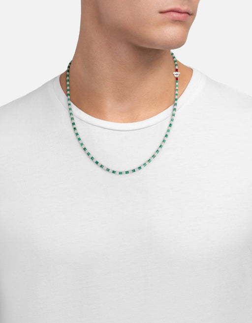 Miansai Necklaces Kai Agate Necklace, Sterling Silver Green / 22.5 in.