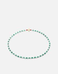Miansai Necklaces Kai Agate Choker, Gold Vermeil Green / 15 in.