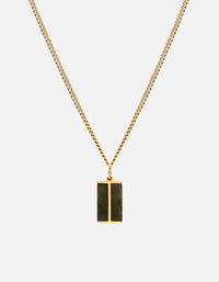 Miansai Necklaces Duo Jasper Pendant Necklace, Gold Vermeil Green / 21in.