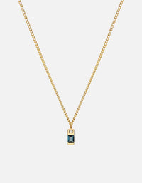 Miansai Necklaces Everett London Blue Topaz Pendant Necklace Blue / 21in.