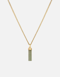 Miansai Necklaces Remi Aventurine Necklace, Gold Vermeil Green / 21 in.