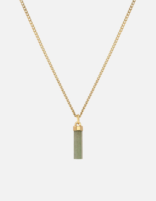 Miansai Necklaces Remi Aventurine Necklace, Gold Vermeil Green / 21 in.