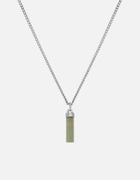Miansai Necklaces Remi Aventurine Necklace, Sterling Silver Green / 21 in.