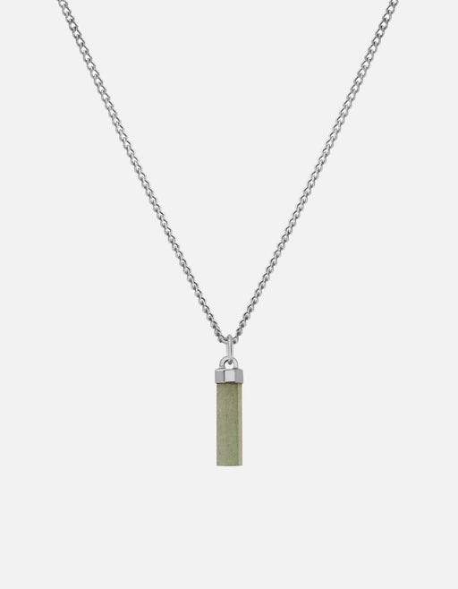 Miansai Necklaces Remi Aventurine Necklace, Sterling Silver Green / 21 in.