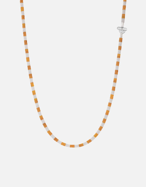Miansai Necklaces Kai Light Carnelian Necklace, Sterling Silver Orange/White / 22.5 in.
