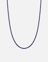 Miansai Necklaces Zane Lapis Necklace, Sterling Silver Blue / 22.5 in. / Monogram: No