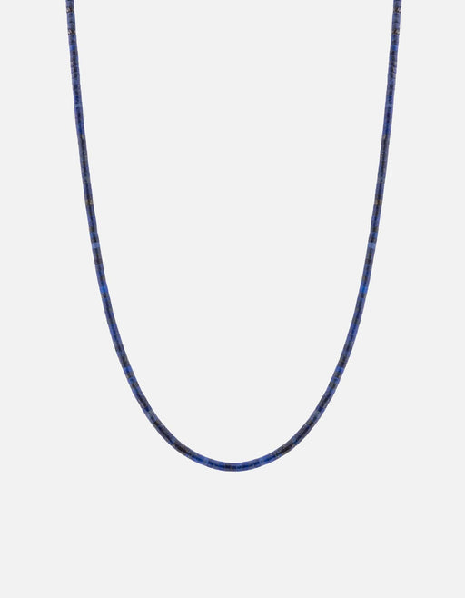 Miansai Necklaces Zane Lapis Necklace, Sterling Silver Blue / 22.5 in. / Monogram: No