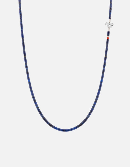 Miansai Necklaces Zane Lapis Necklace, Sterling Silver