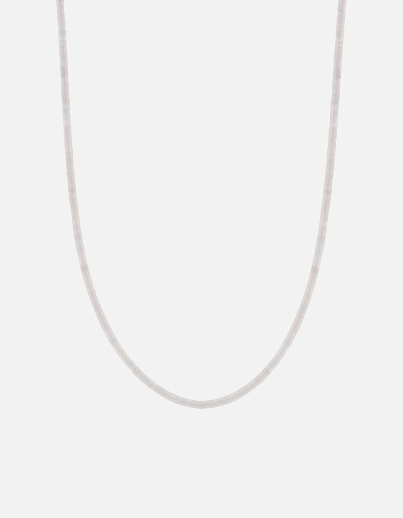 Miansai Necklaces Zane Moonstone Necklace, Sterling Silver White / 22.5in.
