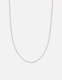 Miansai Necklaces Zane Moonstone Necklace, Sterling Silver White / 22.5in.