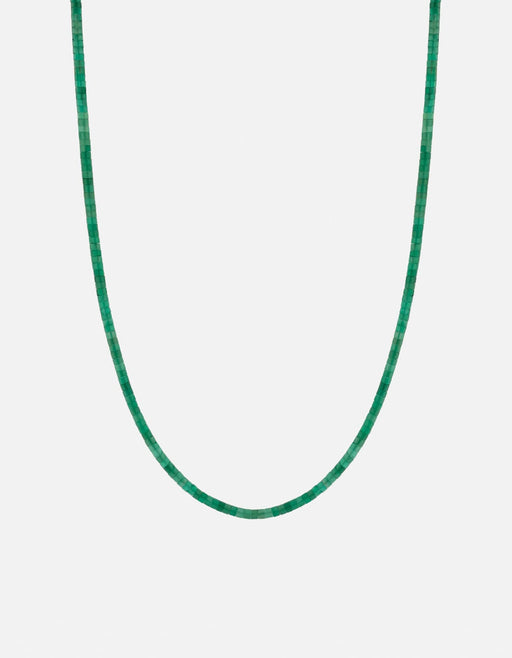 Miansai Necklaces Zane Agate Necklace, Sterling Silver Green / 22.5in.