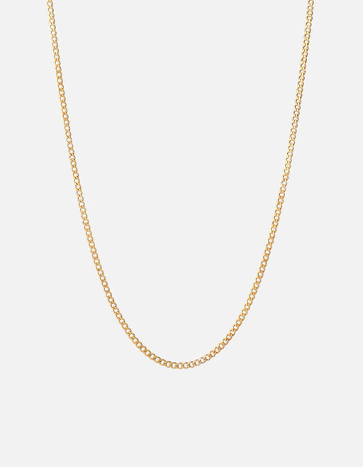 Miansai Necklaces 3mm Cuban Chain Necklace, Gold