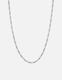 Miansai Necklaces 3mm Figaro Chain Necklace, Sterling Silver Polished Silver / 22in.