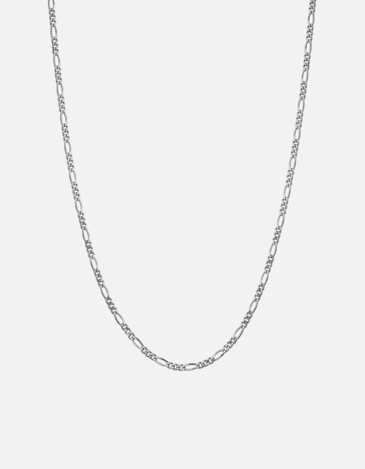 Miansai Necklaces 3mm Figaro Chain Necklace, Sterling Silver Polished Silver / 22in.