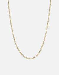 Miansai Necklaces 3mm Figaro Chain Necklace, Gold Vermeil Polished Gold / 22in.
