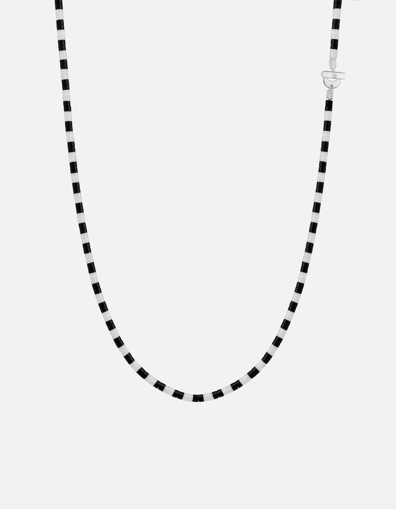 Miansai Necklaces Kai Onyx Necklace, Sterling Silver Black/White / 22.5 in.
