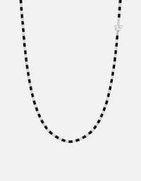 Miansai Necklaces Kai Onyx Necklace, Sterling Silver Black/White / 22.5 in.
