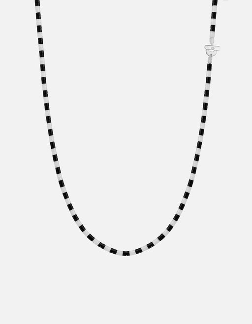 Miansai Necklaces Kai Onyx Necklace, Sterling Silver Black/White / 22.5 in.