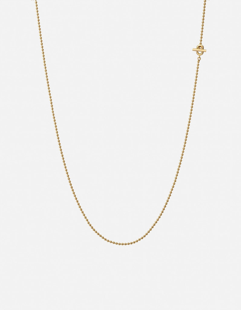 Miansai Necklaces Orb 1.5mm Chain Necklace, Gold Vermeil Polished Gold / 21 in.