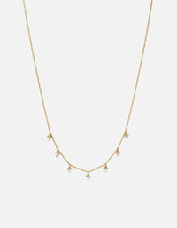 Miansai Necklaces Adora Heart Choker, Gold Vermeil/Sapphire Polished Gold/Sapphire / 15in.- 17in.