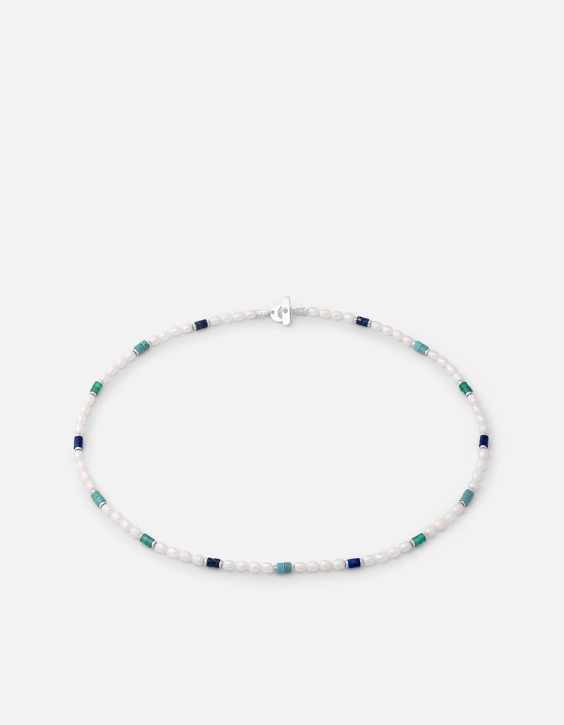 Miansai Necklaces Ravi Pearl Choker, Sterling Silver Multi / 15 in.